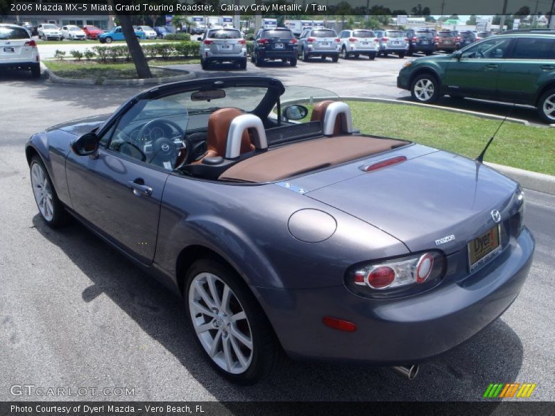 Galaxy Gray Metallic / Tan 2006 Mazda MX-5 Miata Grand Touring Roadster