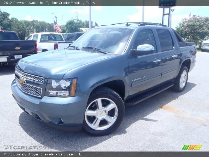 Blue Granite Metallic / Ebony 2012 Chevrolet Avalanche LT