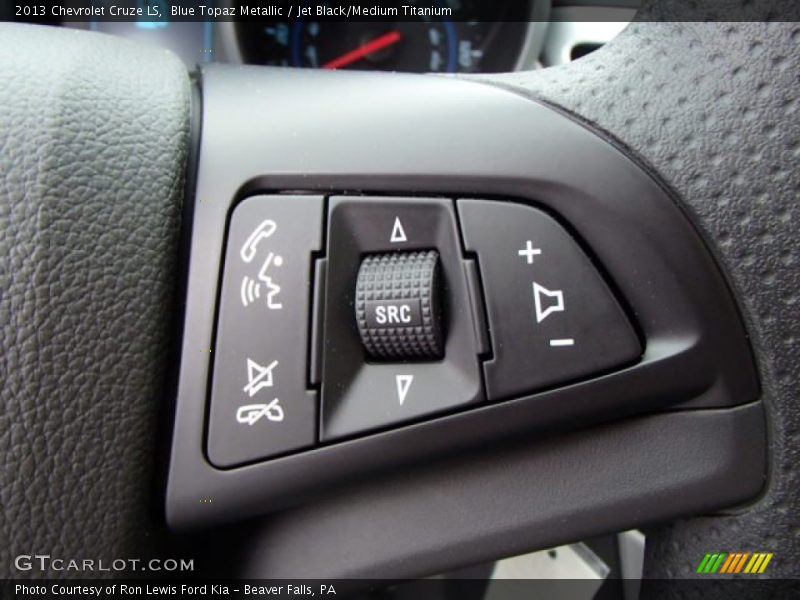 Blue Topaz Metallic / Jet Black/Medium Titanium 2013 Chevrolet Cruze LS