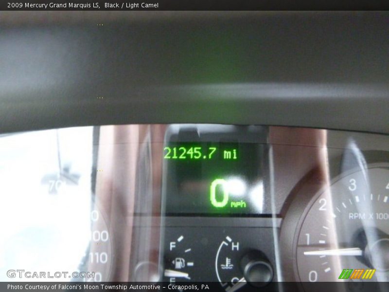 Black / Light Camel 2009 Mercury Grand Marquis LS
