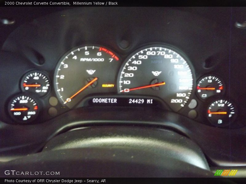 Millennium Yellow / Black 2000 Chevrolet Corvette Convertible