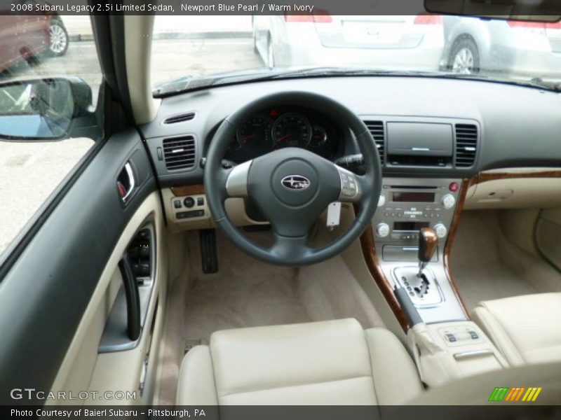 Newport Blue Pearl / Warm Ivory 2008 Subaru Legacy 2.5i Limited Sedan