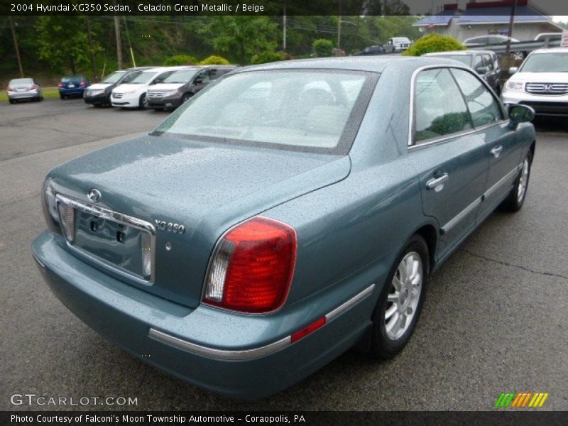 Celadon Green Metallic / Beige 2004 Hyundai XG350 Sedan