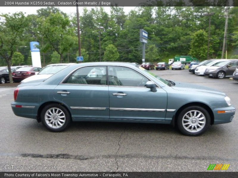 Celadon Green Metallic / Beige 2004 Hyundai XG350 Sedan