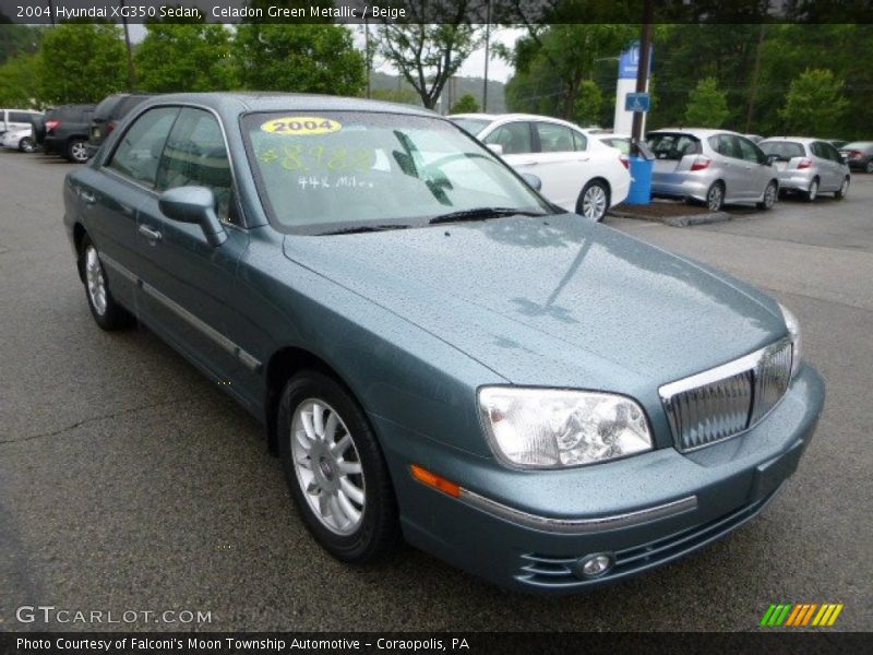 Celadon Green Metallic / Beige 2004 Hyundai XG350 Sedan