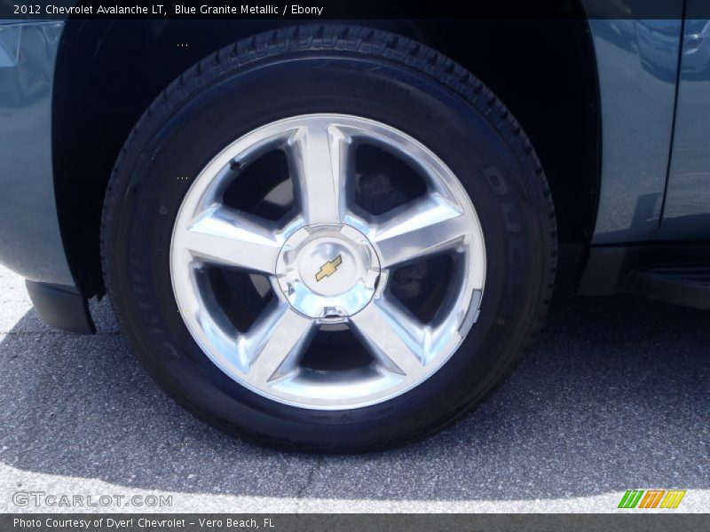 Blue Granite Metallic / Ebony 2012 Chevrolet Avalanche LT