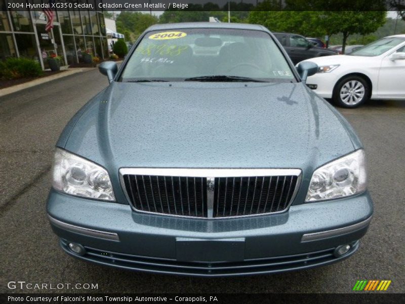 Celadon Green Metallic / Beige 2004 Hyundai XG350 Sedan