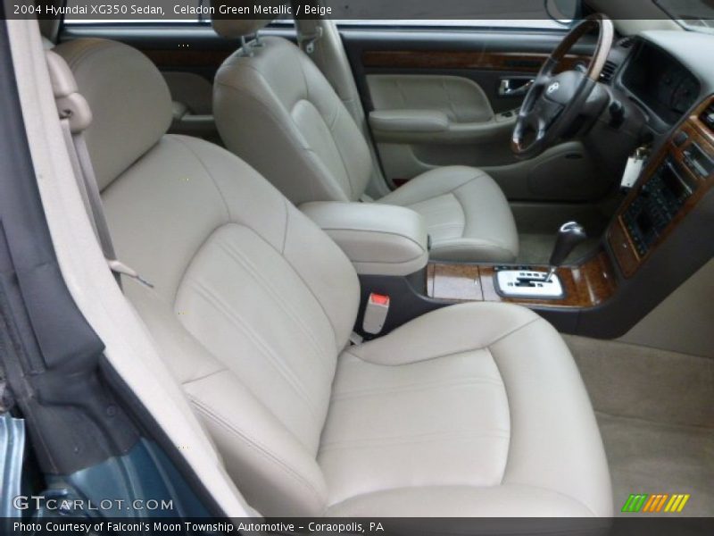 Celadon Green Metallic / Beige 2004 Hyundai XG350 Sedan