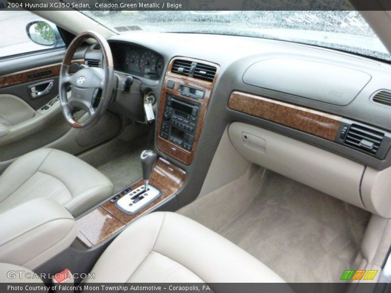 Celadon Green Metallic / Beige 2004 Hyundai XG350 Sedan