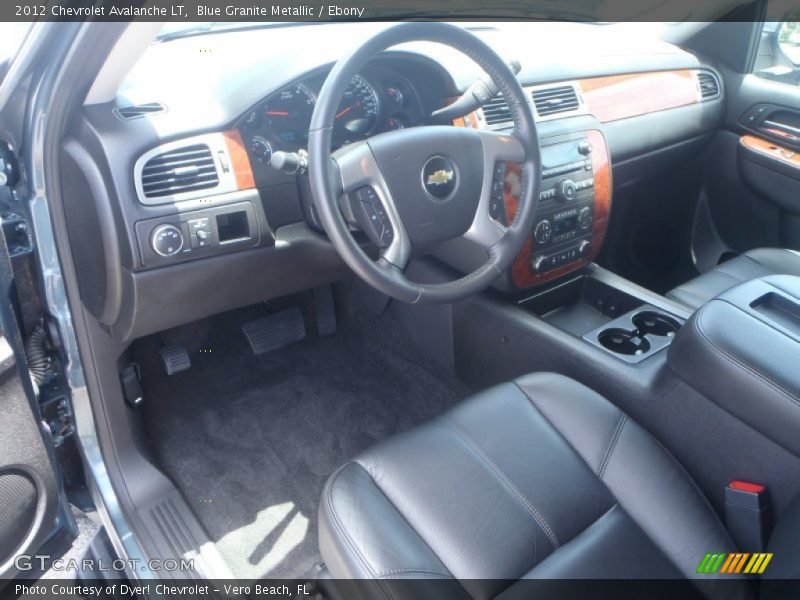 Ebony Interior - 2012 Avalanche LT 