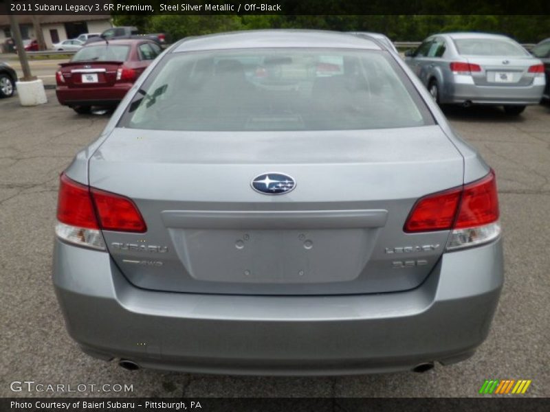 Steel Silver Metallic / Off-Black 2011 Subaru Legacy 3.6R Premium