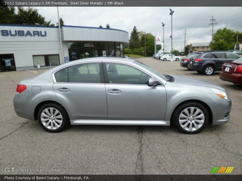 Steel Silver Metallic / Off-Black 2011 Subaru Legacy 3.6R Premium