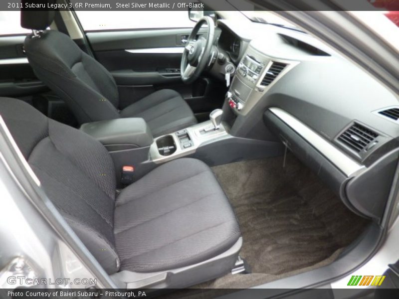 Steel Silver Metallic / Off-Black 2011 Subaru Legacy 3.6R Premium
