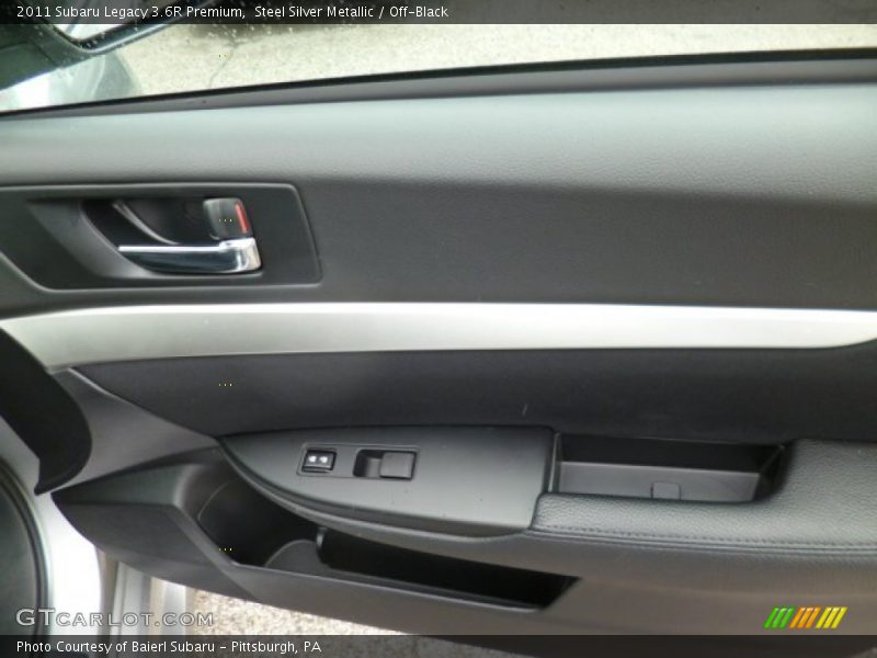 Steel Silver Metallic / Off-Black 2011 Subaru Legacy 3.6R Premium
