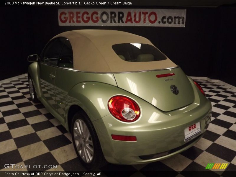 Gecko Green / Cream Beige 2008 Volkswagen New Beetle SE Convertible