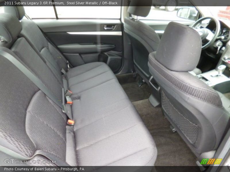Steel Silver Metallic / Off-Black 2011 Subaru Legacy 3.6R Premium