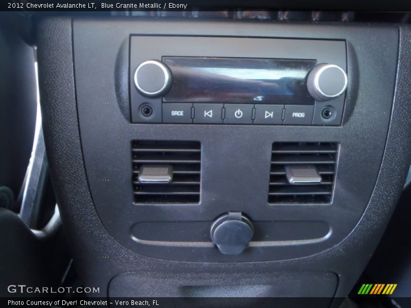 Blue Granite Metallic / Ebony 2012 Chevrolet Avalanche LT