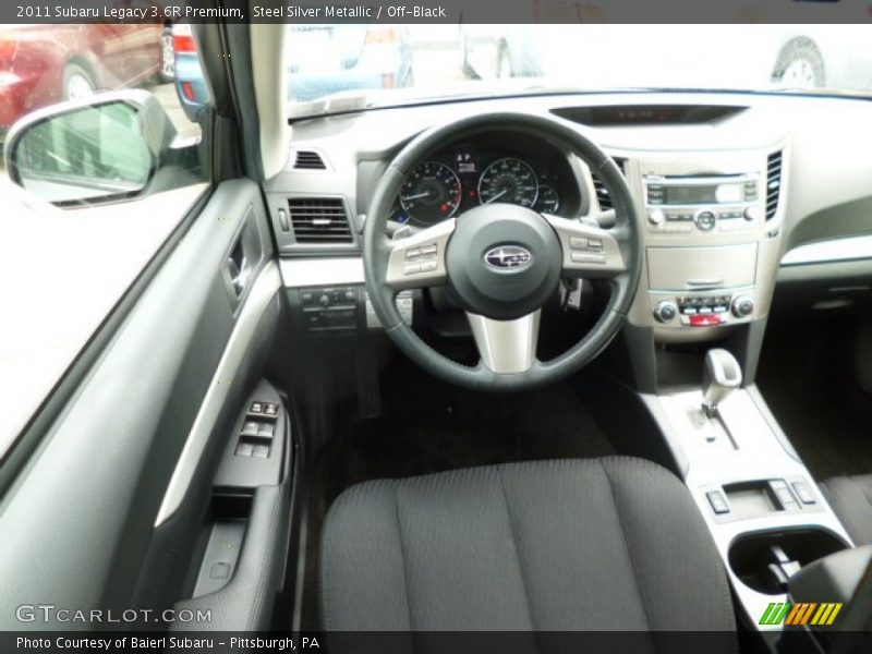 Steel Silver Metallic / Off-Black 2011 Subaru Legacy 3.6R Premium
