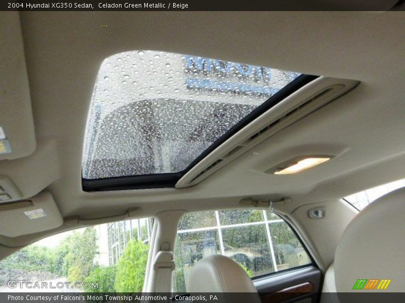 Celadon Green Metallic / Beige 2004 Hyundai XG350 Sedan