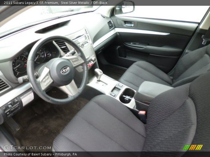 Off-Black Interior - 2011 Legacy 3.6R Premium 