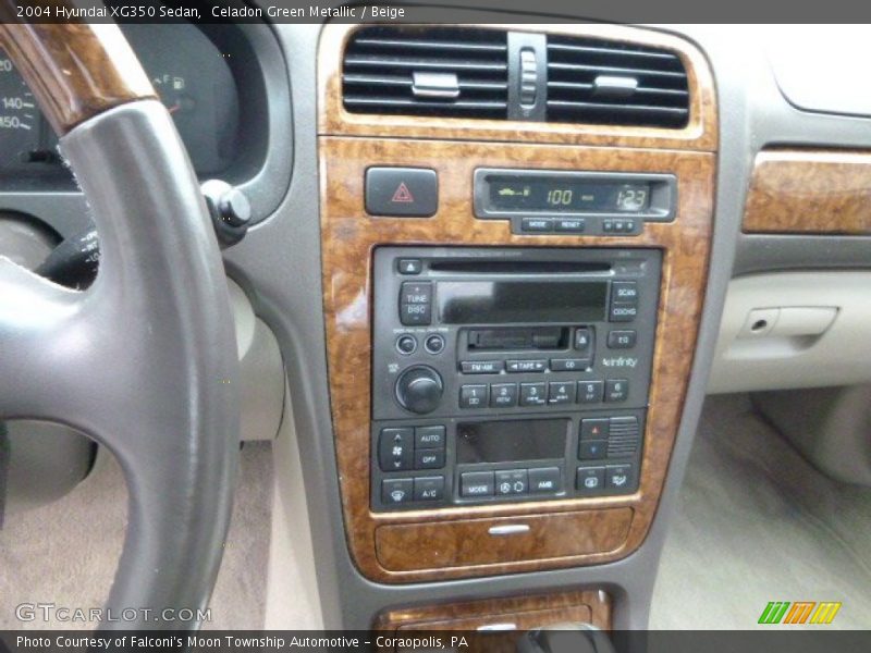 Celadon Green Metallic / Beige 2004 Hyundai XG350 Sedan