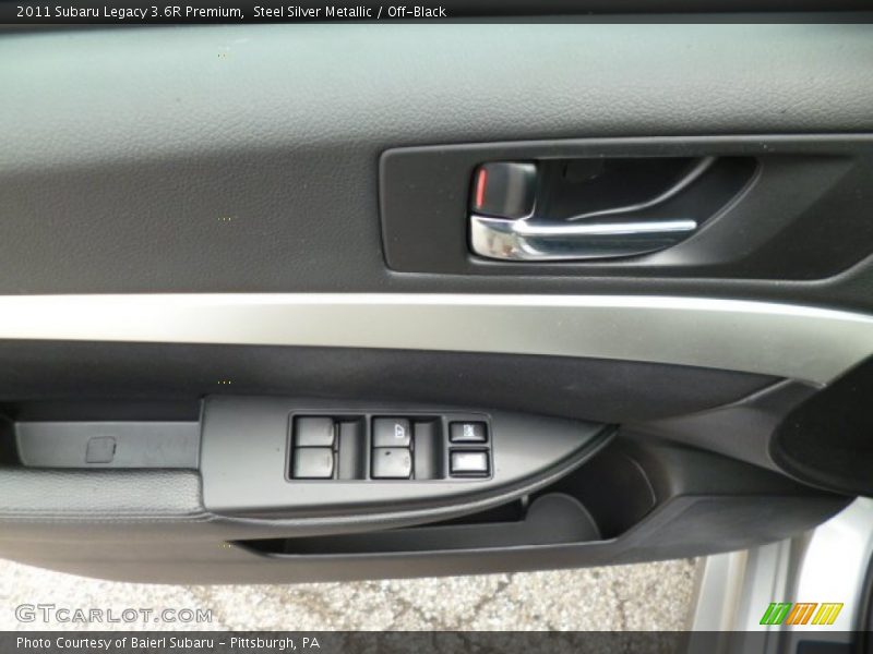 Steel Silver Metallic / Off-Black 2011 Subaru Legacy 3.6R Premium
