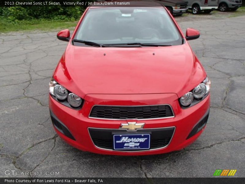 Victory Red / Jet Black/Dark Titanium 2013 Chevrolet Sonic LT Sedan