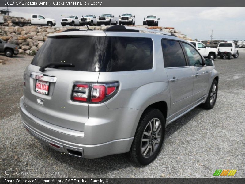 Quicksilver Metallic / Ebony 2013 GMC Acadia Denali