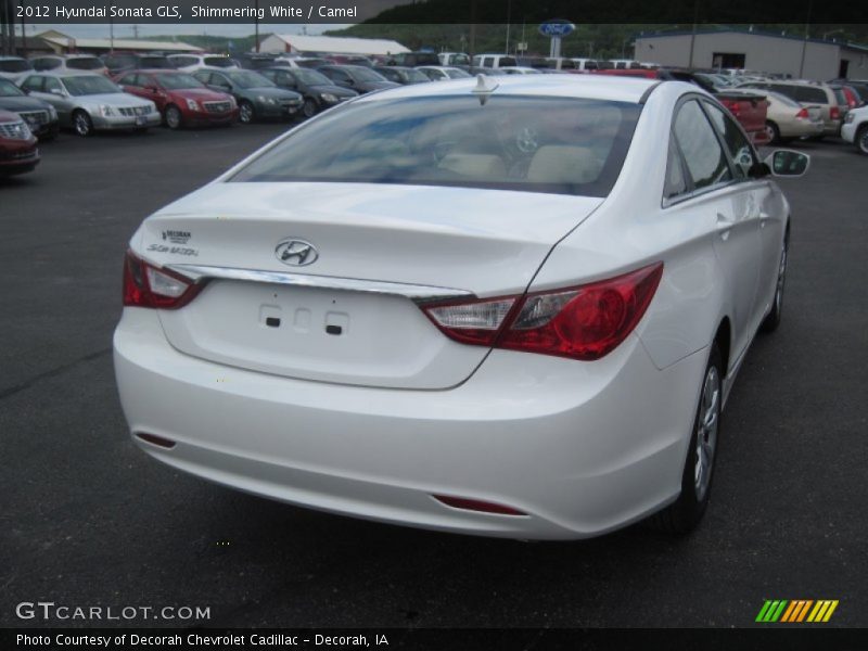 Shimmering White / Camel 2012 Hyundai Sonata GLS