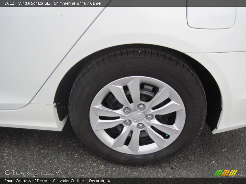 Shimmering White / Camel 2012 Hyundai Sonata GLS