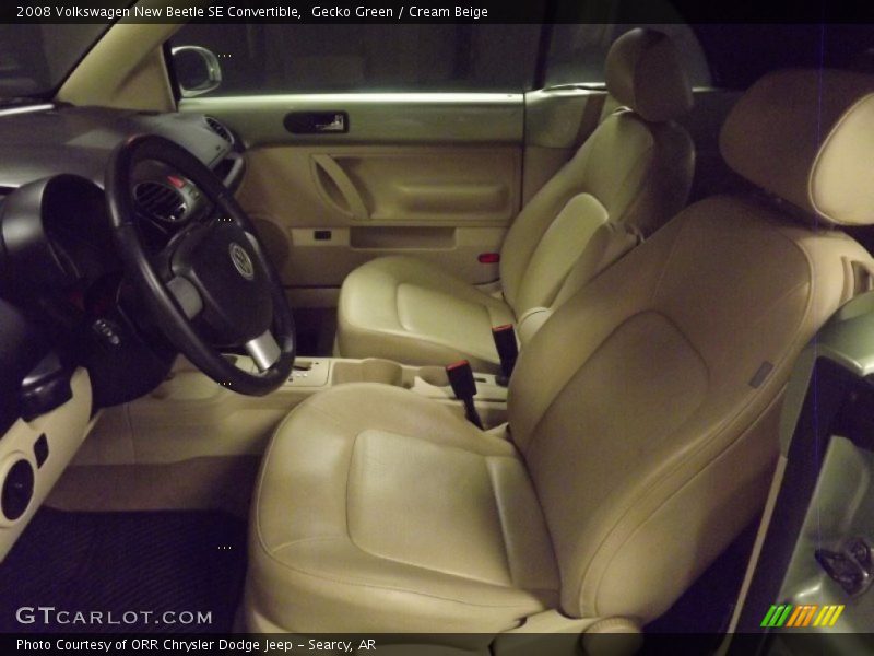 Gecko Green / Cream Beige 2008 Volkswagen New Beetle SE Convertible