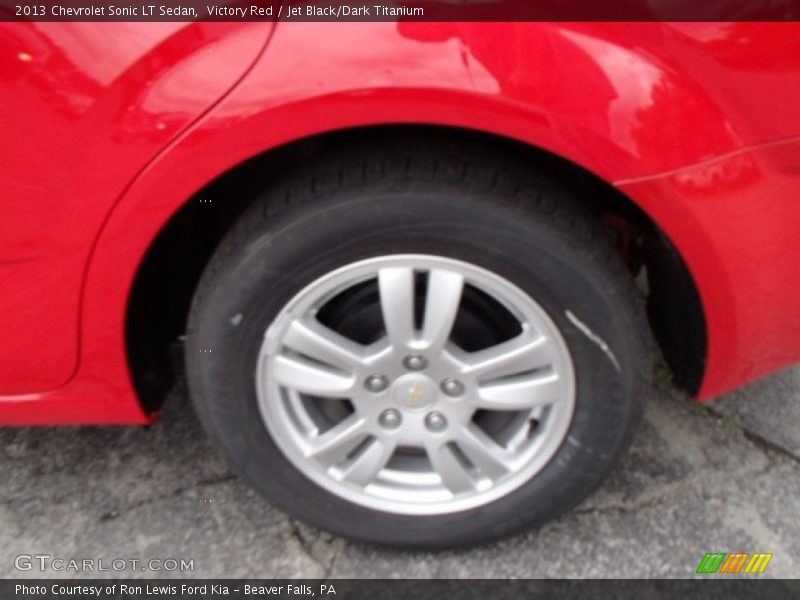 Victory Red / Jet Black/Dark Titanium 2013 Chevrolet Sonic LT Sedan