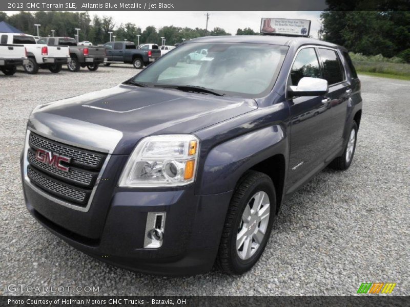 Atlantis Blue Metallic / Jet Black 2013 GMC Terrain SLE