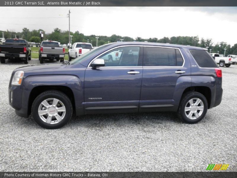 Atlantis Blue Metallic / Jet Black 2013 GMC Terrain SLE