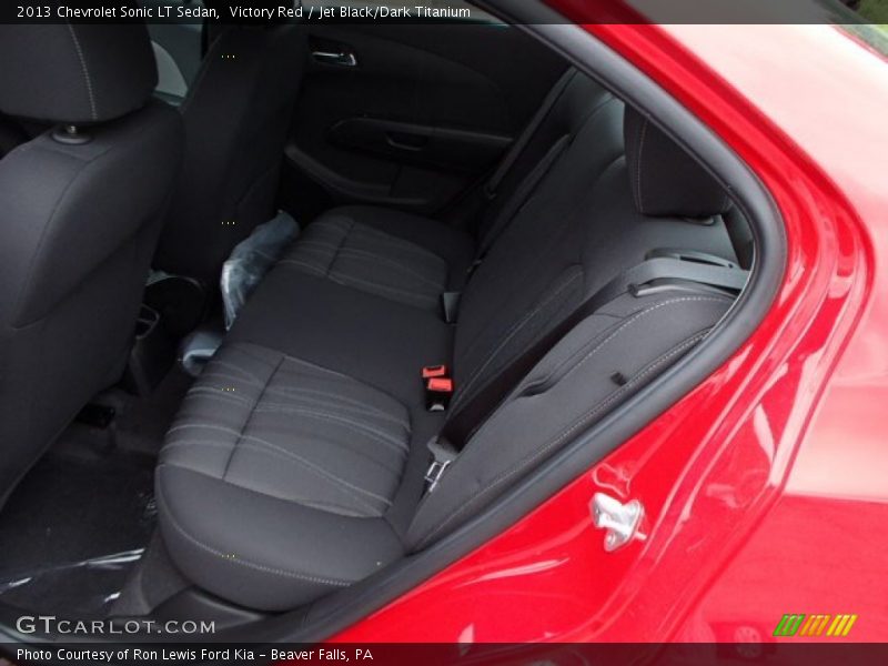 Victory Red / Jet Black/Dark Titanium 2013 Chevrolet Sonic LT Sedan