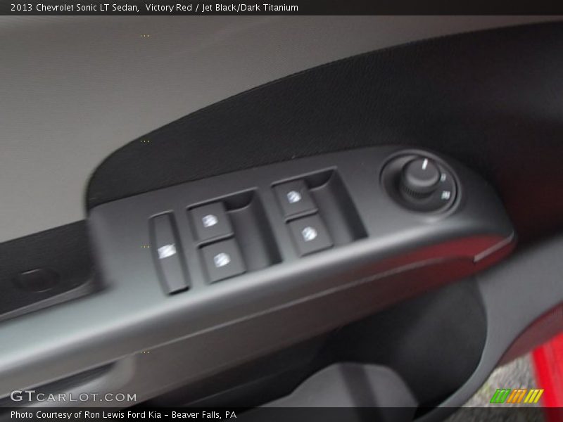 Victory Red / Jet Black/Dark Titanium 2013 Chevrolet Sonic LT Sedan