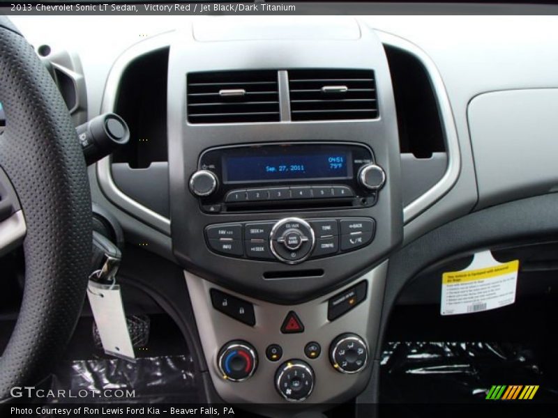 Victory Red / Jet Black/Dark Titanium 2013 Chevrolet Sonic LT Sedan