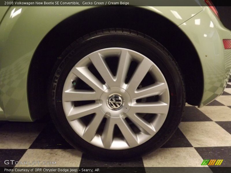 Gecko Green / Cream Beige 2008 Volkswagen New Beetle SE Convertible