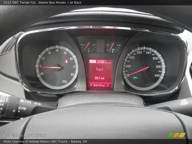 Atlantis Blue Metallic / Jet Black 2013 GMC Terrain SLE