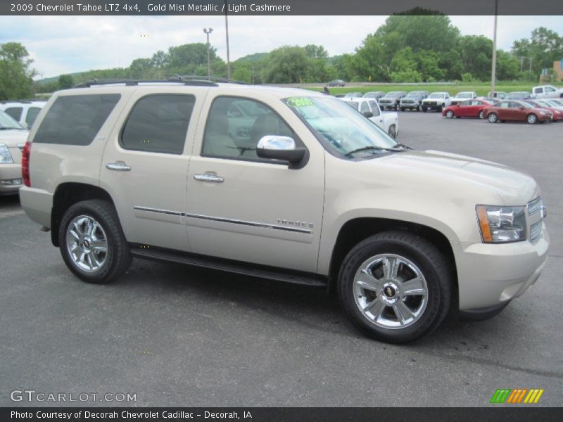 Gold Mist Metallic / Light Cashmere 2009 Chevrolet Tahoe LTZ 4x4
