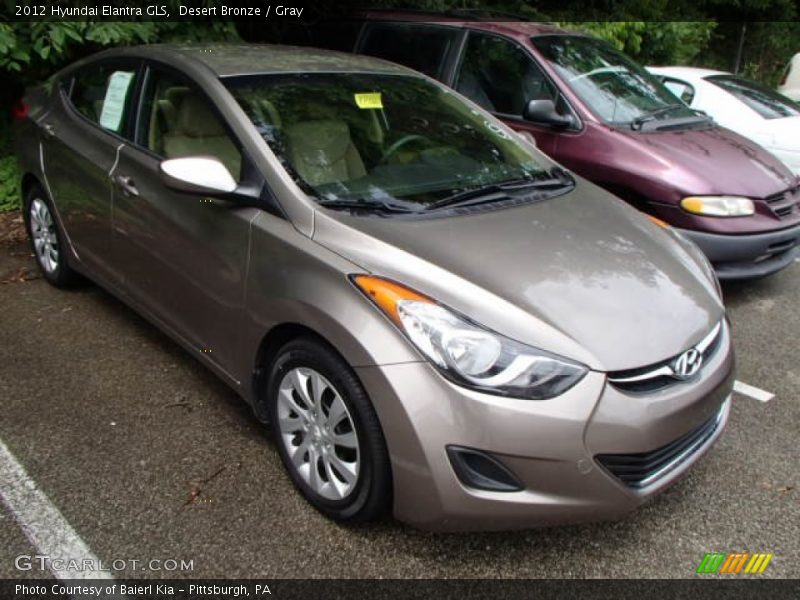 Desert Bronze / Gray 2012 Hyundai Elantra GLS