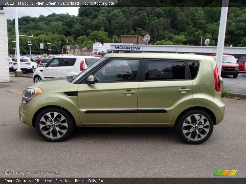 Alien Green / Sand/Black Houndstooth Cloth 2013 Kia Soul !