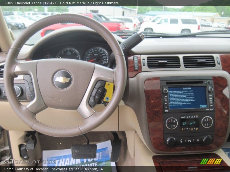 Gold Mist Metallic / Light Cashmere 2009 Chevrolet Tahoe LTZ 4x4