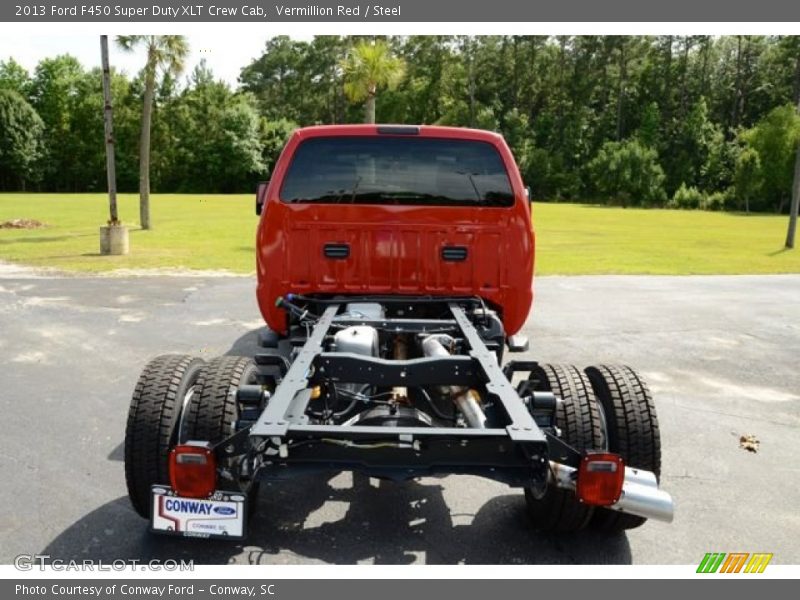 Vermillion Red / Steel 2013 Ford F450 Super Duty XLT Crew Cab