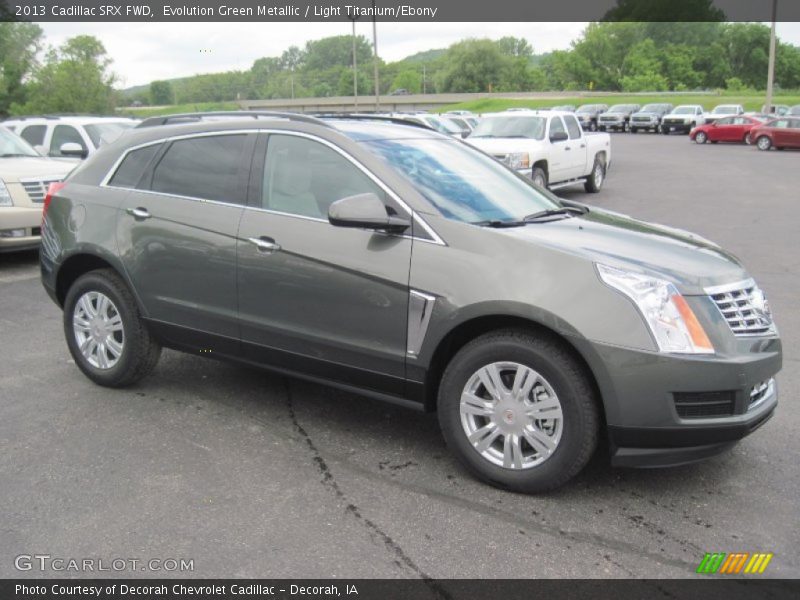 Evolution Green Metallic / Light Titanium/Ebony 2013 Cadillac SRX FWD