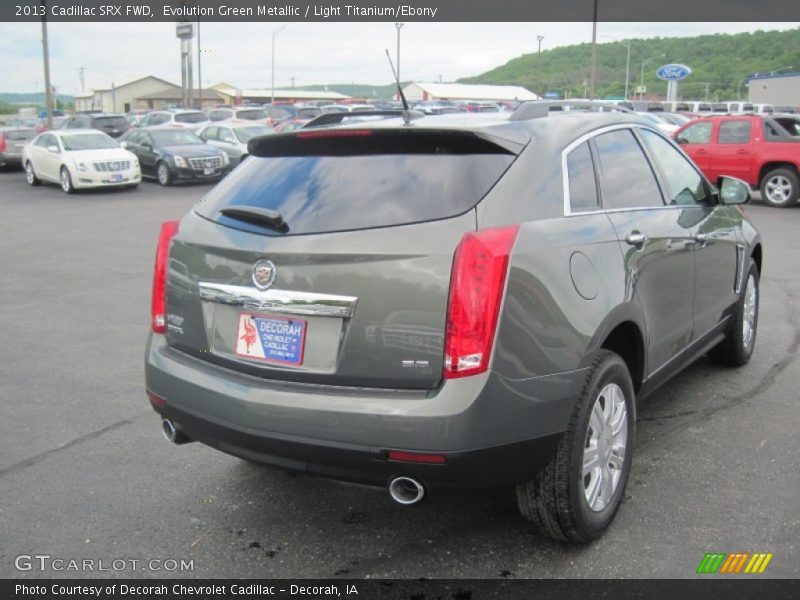 Evolution Green Metallic / Light Titanium/Ebony 2013 Cadillac SRX FWD