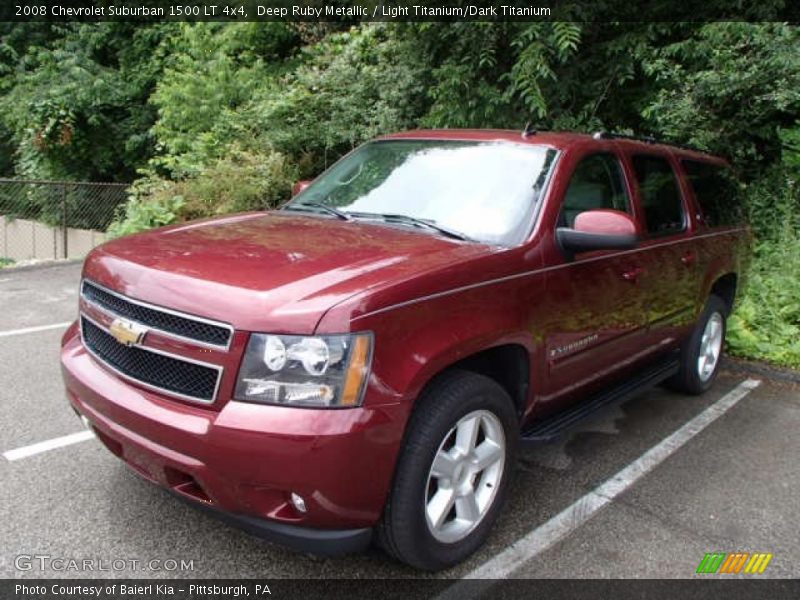 Deep Ruby Metallic / Light Titanium/Dark Titanium 2008 Chevrolet Suburban 1500 LT 4x4