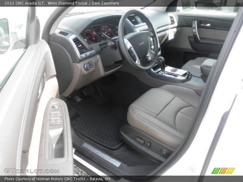 White Diamond Tricoat / Dark Cashmere 2013 GMC Acadia SLT