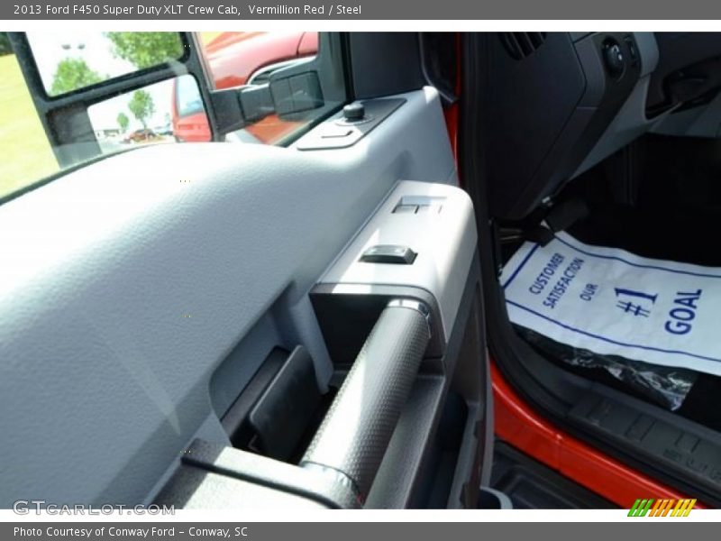 Vermillion Red / Steel 2013 Ford F450 Super Duty XLT Crew Cab