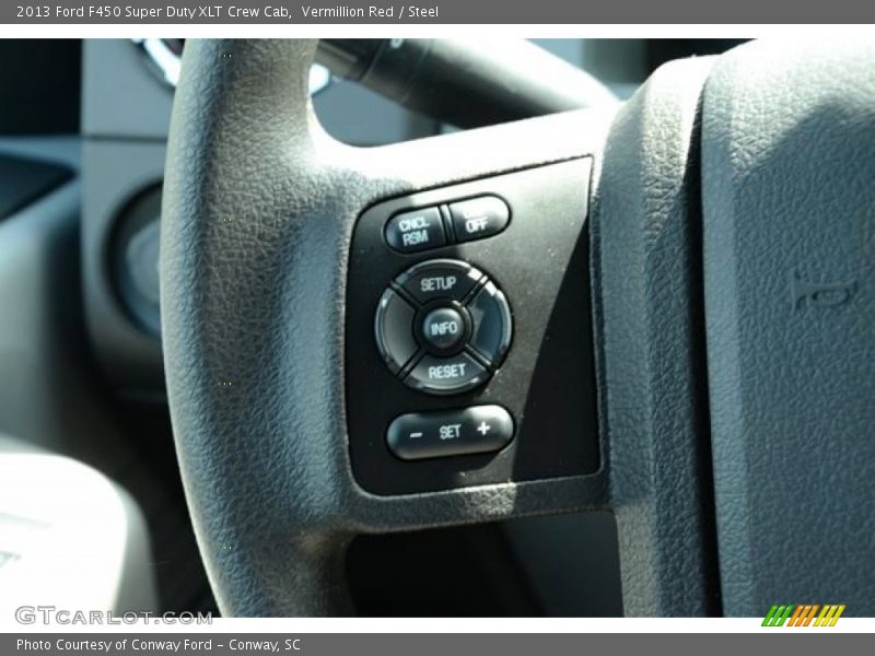 Controls of 2013 F450 Super Duty XLT Crew Cab